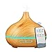 Diffusore di olio essenziale da 550 ml, diffusore di aromaterapia per oli essenziali con spegnimento automatico, 4 impostazioni del timer, 7 opzioni di illuminazione a colori a LED (Light Grain)