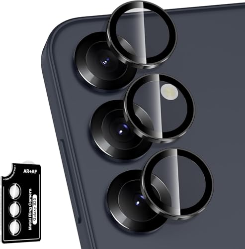 Image of JGD PRODUCTS Premium Camera Lens Protector Compatible For Samsung Galaxy S25 5G (Black) Camera Lens Protector - 9H Tempered Glass, Military-Grade Anti-Scratch, Case-Friendly, Easy Install Frame