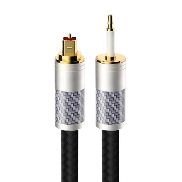 Digital Optical Audio SPDIF HiFi Coaxial Cable for Amplifiers Blu-ray Soundbar Fiber Cable(Fang to Fang,5m)