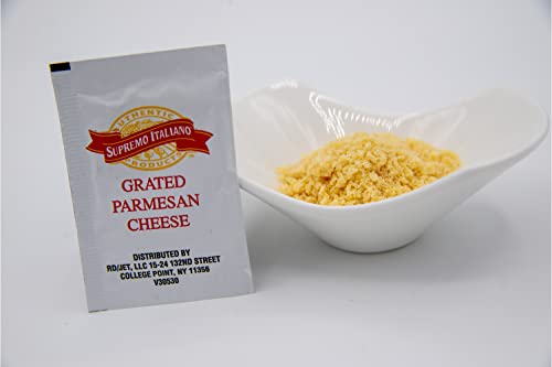 Natural Grated Parmesan Cheese 50 Packet Bundle. Includes 50 Supremo Italiano -3.5 Gram Individually Portioned Packets Of Natural Grated Parmesan Cheese In A Despensa Colombiana Value Bag - These Parmesan Cheese Packets Are Great For Pizza, Pasta And More! #TOP1