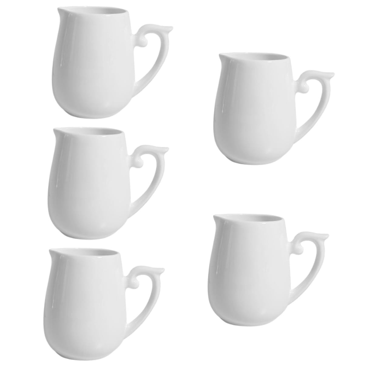 PRETYZOOM 5piezas Jarra De Cerámica Para Leche Para Café y Salsas Utensilio De Elegante Para y Cafetería