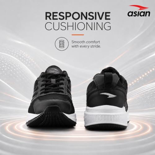 Image of ASIAN Wonder-34 Men's Running Shoes | Breathable Mesh Upper, Cushioned Sole, Lace-Up Comfort, Sports Shoes