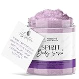Positive Intent Beauty Spirit Body Scrub, Pink Orchid, Sandalwood, with Plant Botanicals and Vitamin