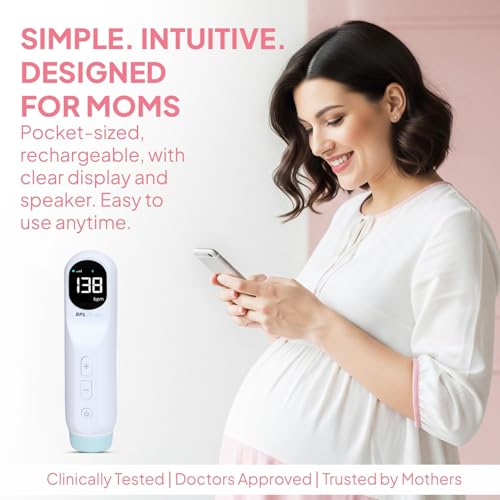 Image of BPL Medical Technologies FD-04 Fetal Doppler|Pulse Wave Technology|Heartbeat Detection Machine for Home and Clinic Use - White