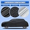 6 Layers Car Cover Waterproof All Weather for Automobiles, Size A1 Universal Fit for Nissan Versa, Kia Rio, Hyundai Accent, Audi TT, Porsche 718, BMW Z4, etc (UP to 177 inch) #5
