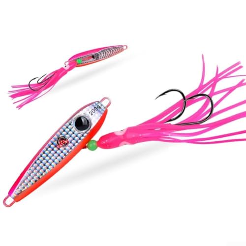 100g Luminous Metal Jig Lure Designed for Trout Mackerel and Similar Species with Glow-in-the-Dark Performance and Realistic Prey-Like Action (100g Co