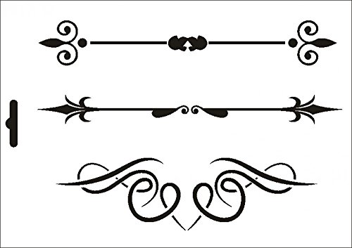 UMR-Design W-624 Vintage Label Textil- / wallstencil Size A5