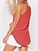 LouKeith Womens Tees Halter Tank Tops Summer Sleeveless Shirts Workout Yoga Racerback Casual Basic Cute Beach Blouses Coral S