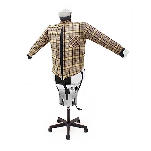 AEOLUS Iron Dryer Automatically Dries Irons Shirts Polo-Shirts Blouses Refresh Sanitizes Garments Ironing System Ironer Dryer 4 in 1 Vertical Ironing 3 Programs Energy-Saving SA06 S ECO INOX