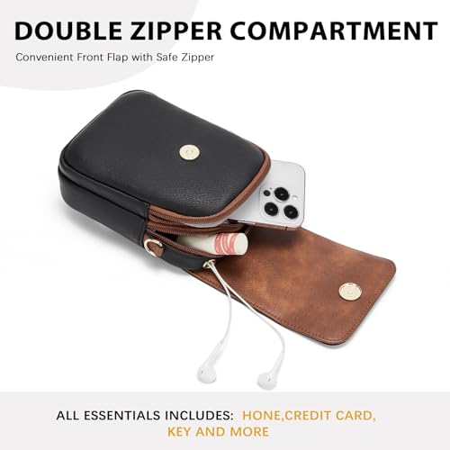 Image of BOSTANTEN Crossbody Bags for Women Cell Phone Purse Leather Wallet Handbags with Card Slots