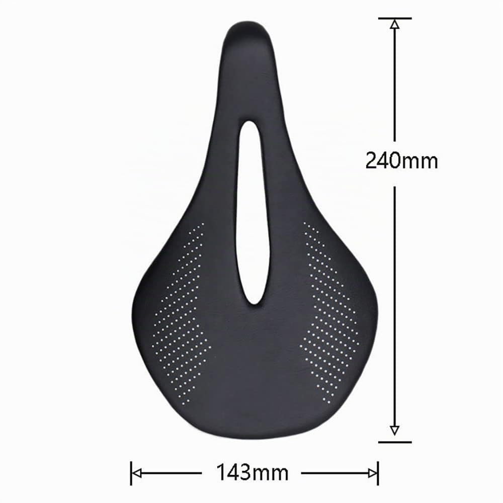 Hliya Carbon Fahrradsattel/Mountainbikesattel, Rennradsattel, komfortabler wasserdichter MTB Sattel 3k Matte 96g Sport & Freizeit