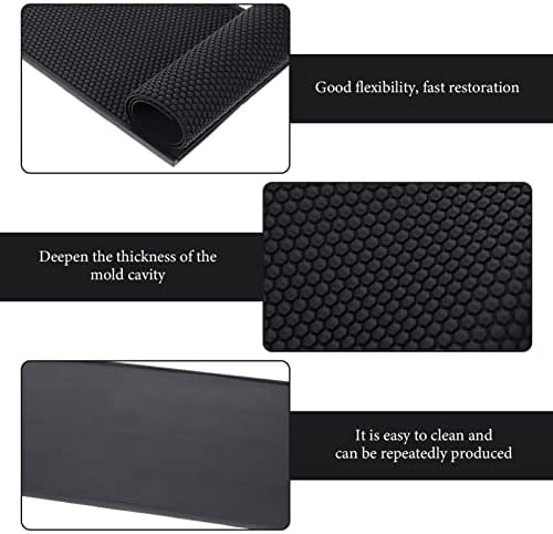 EXCEART Silicone Beeswax Flexible Beeswax Foundation Sheets Press Embosser Machine Keeping Supplies Nest Box Nest Foundation Making Beeswax Sheets Black