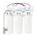 Anchor 3-Stage Under Counter Water Filtration System with Dual Carbon Blocks and Designer Faucet
