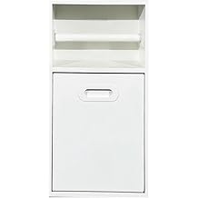 XPLKQXE Recessed Waterproo-f Bathroom Niche, Buil-t-in Trash Can Alcove, Stainless Steel Shower Nich, Storage Organizer Rack for Kitchen Living Room BedroomWhite,500x200x140mm