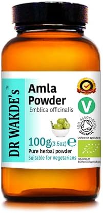 DR WAKDE'S Amla Fruit Powder (Amalaki  Emblica officinalis)  3.5 oz  Polvo puro, crudo y seco  Aroma natural y frescura  Polvo fino  Vegano  Grado