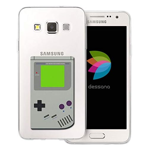 dessana spelkonsol transparent skyddsfodral mobiltelefon fodral fodral väska för Samsung Galaxy A J, Samsung Galaxy A3 (2014-2015), Handhållen konsol