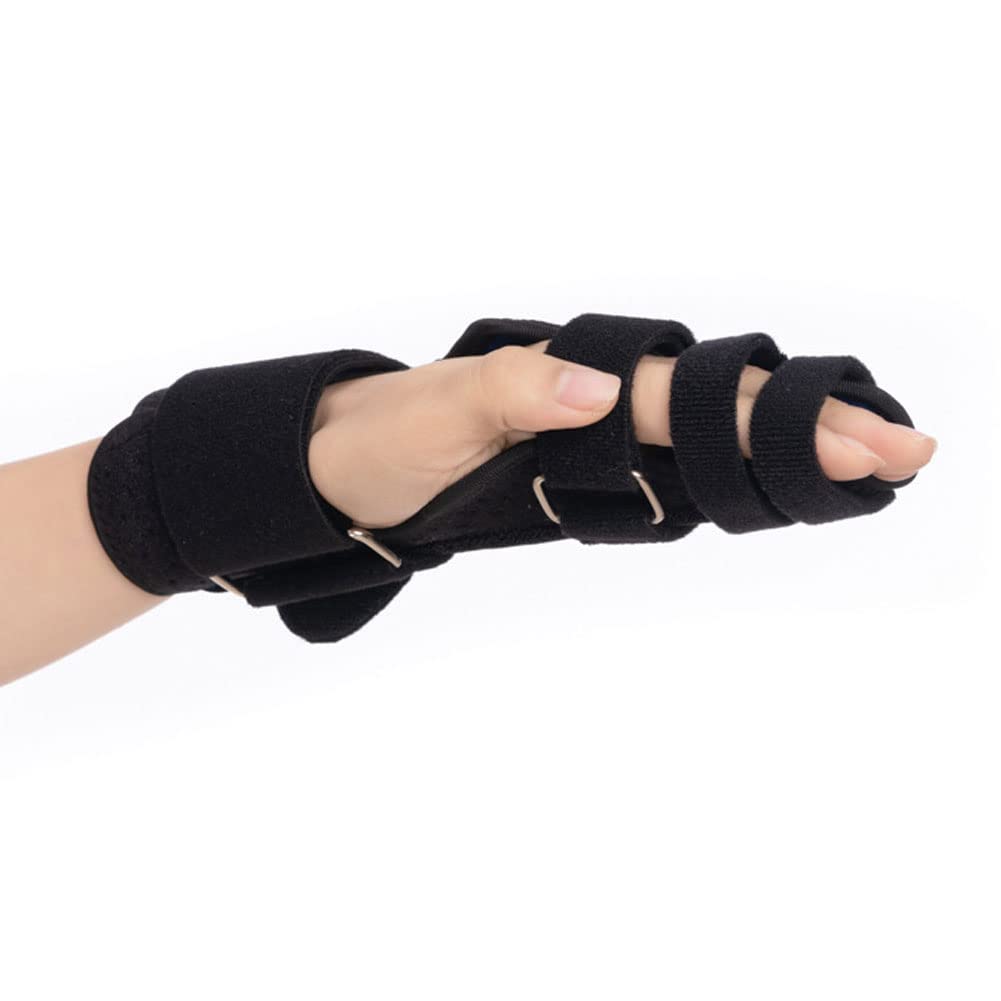 Férula para Dedo con gatillo Profesional, férula para Dedo portátil, cómoda y Transpirable para fracturas metacarpianas para roturas de Dedos, estabilizador de Dedo para Fractura de Pulgar,