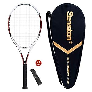 Senston tennisracket, beginners en recreatiespelers tennisracket set met tenniszak, overgrip, trillingsdemper