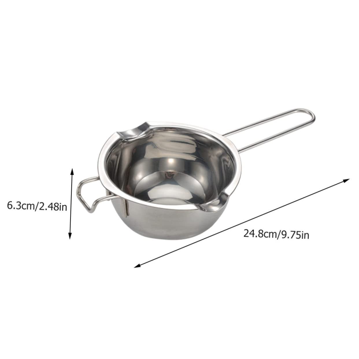 Garneck 1pc Melting Bowl for Chocolate Butter and Cheese Lightweight Heating Utensil with Handle for Baking and Candle Making