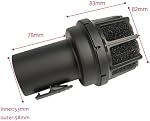 Diffuseur de silencieux 2-1/2 pouces CMXZVBE38660, Réduction du bruit de vapeur humide Air Diffuseur Aspirateur, pièces de rechange robustes compatibles avec les accessoires de Vac de boutique universelle