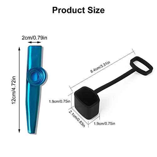 Métal Kazoo Instruments, Kazoo Instrument, Kazoo Enfant, Kazoo, Convient aux Enfants, Débutants, 2 Pièces, Bleu + Argent… - Les Beatles, Paul McCartney, John Lennon, RIngo Starr, George Harrison Métal Kazoo Instruments, Kazoo Instrument, Kazoo Enfant, Kazoo, Convient aux Enfants, Débutants, 2 Pièces, Bleu + Argent… – Image 3