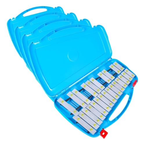 Image of EASTROCK Professional Glockenspiel, 25 Notes Xylophone, Perfectly Percussion Instrument (Pack of 4)