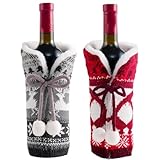 Transformez vos bouteilles de vin avec ce charmant ensemble de housses adaptées aux fêtes qui ne manqueront pas d'infuser vos réunions de vacances avec une dose de joie et de gaieté.