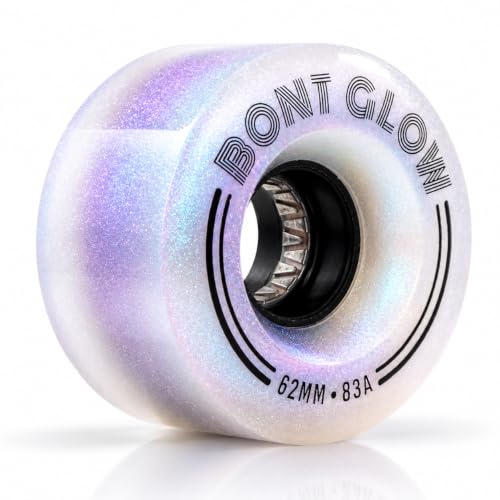 Bont Glow LED Roller Skate Wheels 62x35mm 83A (4-pack)