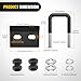 Nilight 2PCS Trailer Hitch Tightener for 2 inch Trailer Hitches Hitch Mount Anti Rattle Heavy Duty Steel with Rubber Anti-Rust Triple Protective Matte Black