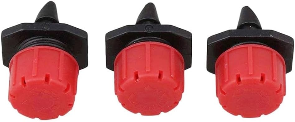 300Pcs 1/4Inch Adjustable Micro Drip Irrigation System, for Watering Sprinklers Anti-Clogging Emitter Dripper Red Garden Supplies (Size : 200 Pcs)