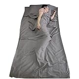 Traliven Sleeping Bag Liner,Breathable Sleeping Sack for Adults,Lightweight Travel & Camping Sheet,