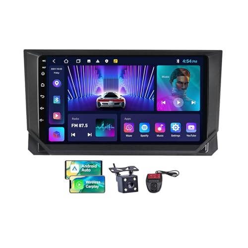 Autoradio Android 13 Bluetooth 5.0 et caméra pour Ibiza 2018 - 2
