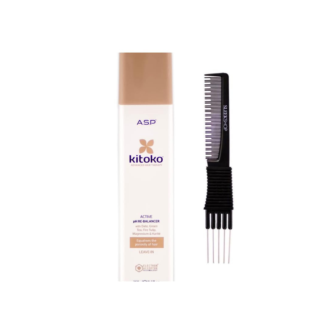 yper Asp Kitoko Active PH Re-Balancer (8.5 oz) with Teasing Comb Pack 1