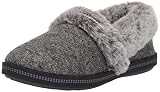 Skechers Women's Cozy Campfire Wakey Slipper, Charcoal, 9