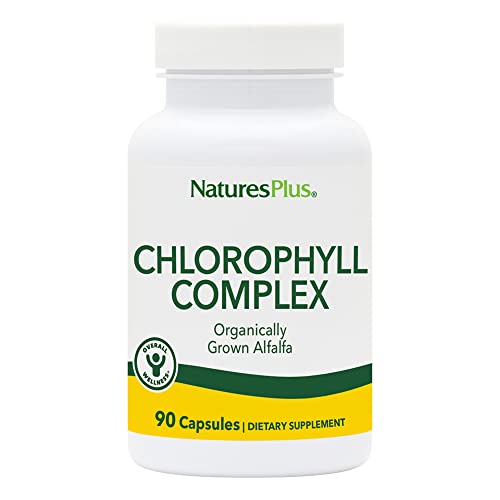 Naturesplus Chlorophyll Complex - 90 Capsules - 600 Mg Of Organic Alfalfa - Superfood Supplement & Antioxidant - Immune System Support, Boost Energy - Gluten Free - 45 Servings #TOP16