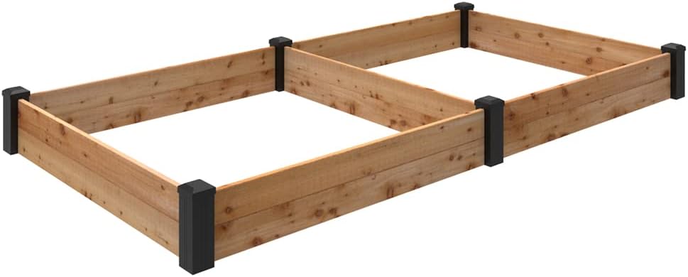 Outdoor Essentials Haven 4 ft. x 8 ft. Natural Cedar Raised Garden Bed