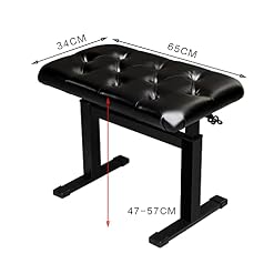 TEmkin Tabouret de Piano Banc de Piano réglable pour Une Personne avec Levage hydraulique Automatique Tabouret de Piano Simple avec Repose-Pieds antidérapant et Coussin Doux - Les Beatles, Paul McCartney, John Lennon, RIngo Starr, George Harrison TEmkin Tabouret de Piano Banc de Piano réglable pour Une Personne avec Levage hydraulique Automatique Tabouret de Piano Simple avec Repose-Pieds antidérapant et Coussin Doux – Image 5
