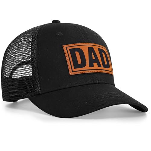 Image of Papa Dad Trucker Hat - Adjustable Men's Snapback Hats for Dad Grandpa, Fathers Day Birthday Gifts from Daughter Son