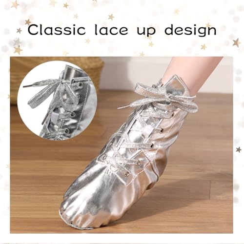 HIPPOSEUS Women Jazz Shoes Split Sole Dance Boots Ballet Dance Shoe for Men3