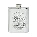 Produktbild Edwin Blyde & Co Traditionelle Nieren Form geprägt Hirsch Szene Design Spirit Fläschchen, Zinn, 6 oz