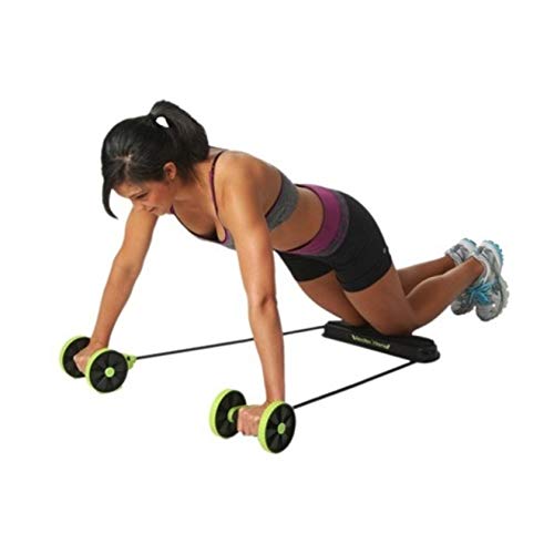 KIT MUSCULAÇÃO FITNESS COMPLETO ACADEMIA EM CASA REVOFLEX ELASTICO RODA ABDOMINAL EXTENSOR PARA BRAÇ