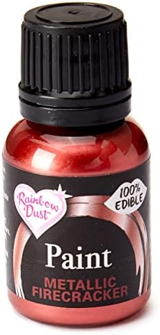 Rainbow Dust Pearl Food Colouring, Edible Paint in Pearlescent Colours, Ready to Use, Easy to Apply, Create Cakes & Cupcakes with an Indulgent Shimmer - Black 25ml