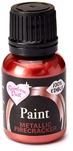 Rainbow Dust - Peinture alimentaire 100% comestible 25 ml (Metallic Firecracker) Cover