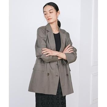 Amazon | [イネド] リネンダブルブレストジャケット《la veille