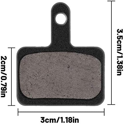 QUACOWW 10 Pairs Bicycle Brake Pads Disc Brake Pads Bike Brake Pads Set for Shimano TRP Tektro and Replacement Other Same Design Bicycle Disc Brake Pads(30mmx20mm)