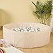Ball Pit for Toddlers Babies Dogs Cats Iinfant Children, Foldable Ball Pits Play Tent, Crawl Playpen Ball Pool with Storage Bag, Surprise for Boys Girls Festival (Balls Not Included), Beige
