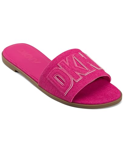 DKNY Women's Footwear Willow - Flat Slide,Shckng Pnk,7.5