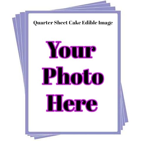 Quarter Sheet Cake - Create Your Own Photo For Your Cake By TNCT- Custom Edible Photo! Cover
