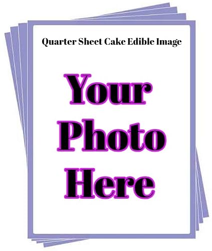 Quarter Sheet Cake - Create Your Own Photo For Your Cake By TNCT- Custom Edible Photo!