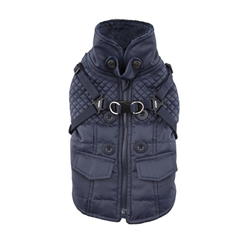 Puppia PAQD-VT1463 Wilkes, Wintermantel, M, dunkelblau